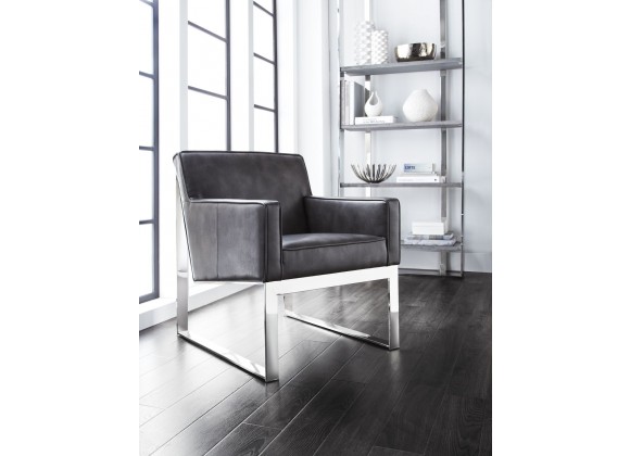 Sunpan Sheldon Lounge Chair - Cantina Magnetite - Lifestyle