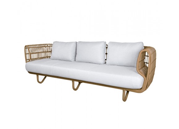Cane-Line Nest 3-Seater Sofa Cushion Set INDOOR White