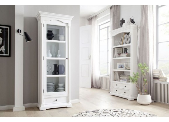 Nova Solo Provence China Cabinet With One Glass Door And Bottom Drawer - Lifestyle