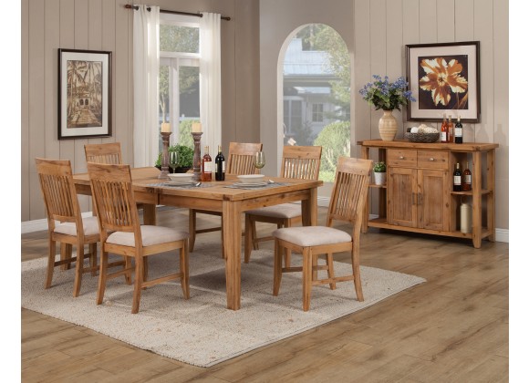 Alpine Furniture Aspen Server, Antique Natural - Lifestyle