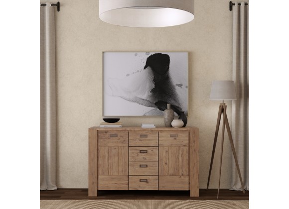 Alpine Furniture Seashore Sideboard in Antique Natural - Lifestyle