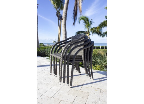 Hospitality Rattan Patio Ultra Stackable Woven Armchair - Set