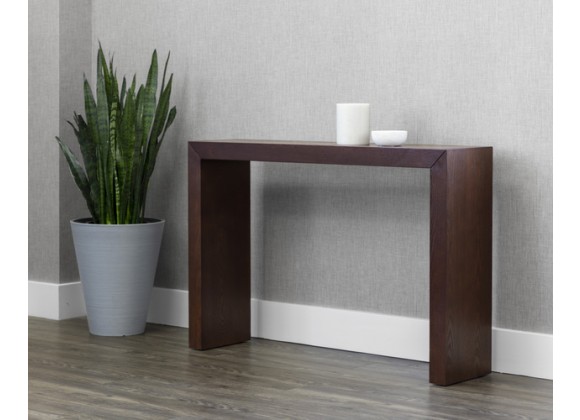 Sunpan Arch Console Table- Mahogany - Lifestyle