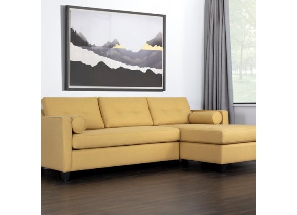 Sunpan Lautner Sofa Bed Chaise - Raf - Limelight Honey - Lifestyle