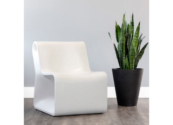 Sunpan Odyssey Lounge Chair White - Lifestyle
