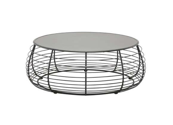 Woodard Latitude Coffee Table - Angled and Zoomed