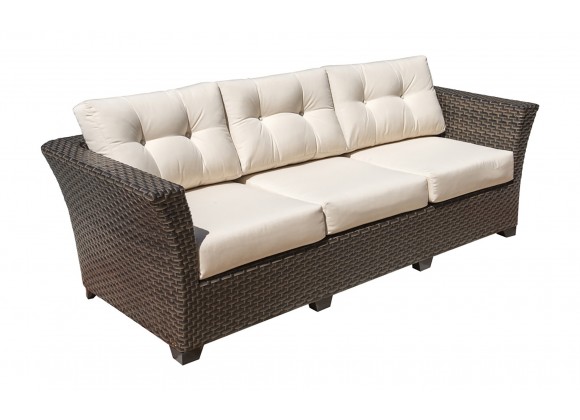 Hospitality Rattan Patio Fiji Sofa with Cushions