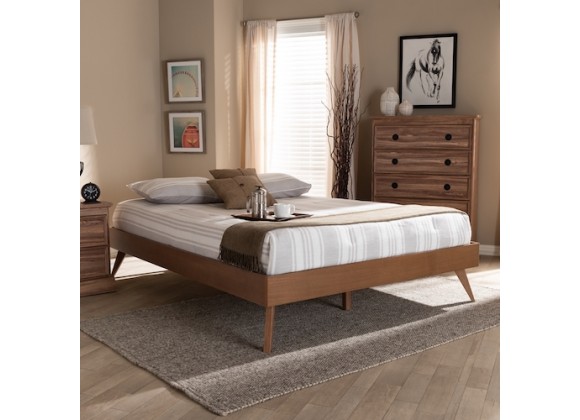 Baxton Studio Lissette Wood Platform Bed Frame