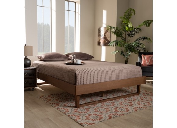  Baxton Studio Liliya Wood Platform Bed Frame