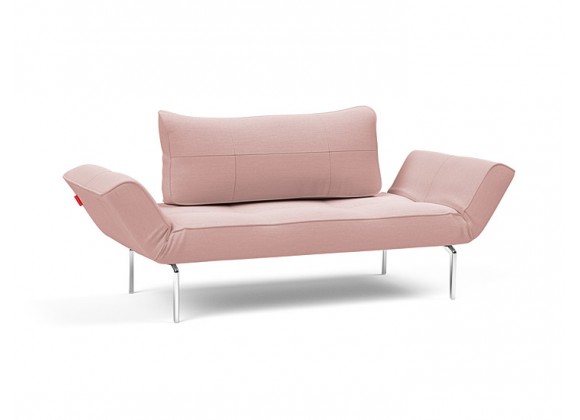  Innovation Living Zeal Straw Daybed - Vivus Dusty Coral - Angled View