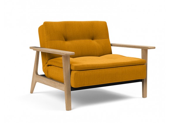 Innovation Living Dublexo Frej Chair Oak - Elegance Burned Curry - Angled View