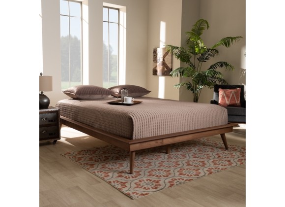 Baxton Studio Karine Wood Platform Bed Frame