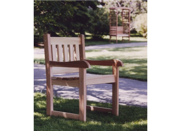 All Things Cedar Western Red Outdoor Dining Armchair
