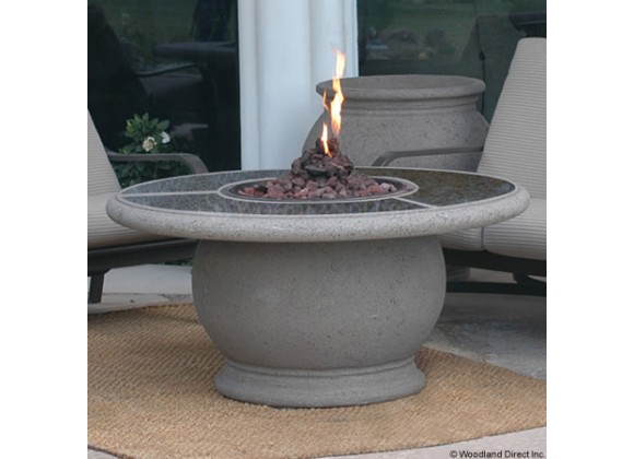 American Fyre Designs Amphora Firetable With Granite Inset