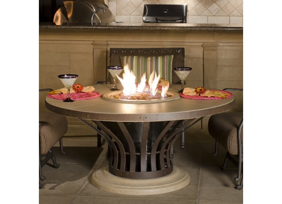 American Fyre Designs Cosmopolitan Square Dining Firetable