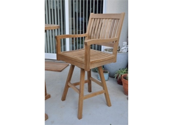 Anderson Teak Rialto Swivel Bar Arm Chair