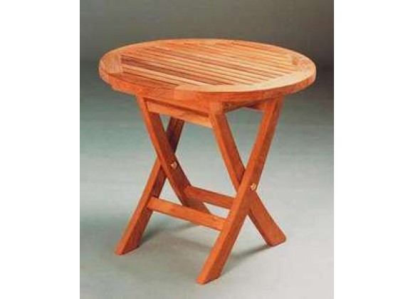 Anderson Teak Bahama 20-inch Mini Side Round Folding Table