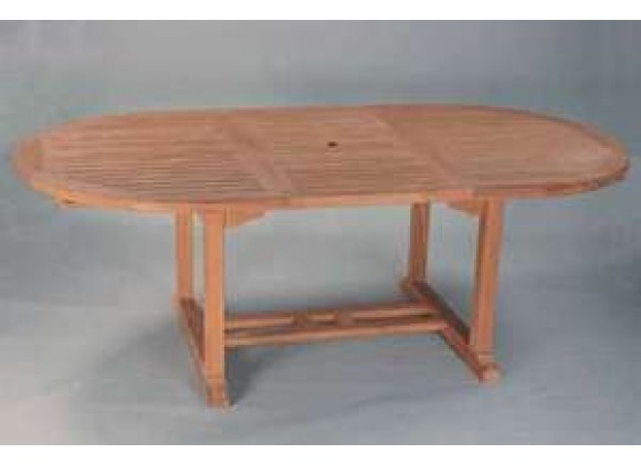 Anderson Teak Bahama 117-inch Oval Extension Table w/ Double Extensions