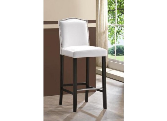 Baxton Studio Libra Modern Barstool w/ Nailhead Trim - Set of 2