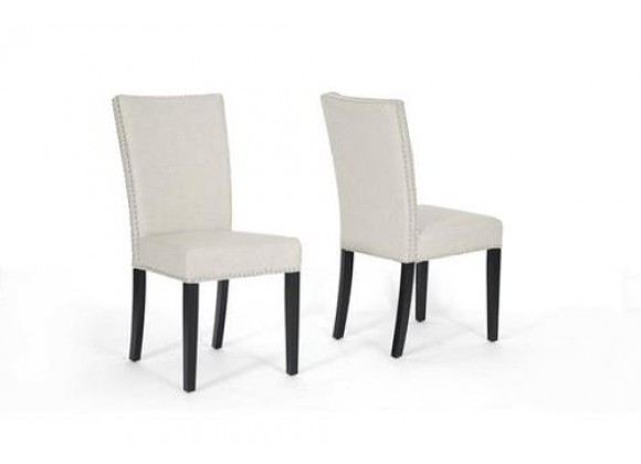 Baxton Studio Harrowgate Linen Modern Dining Chair - Set of 2