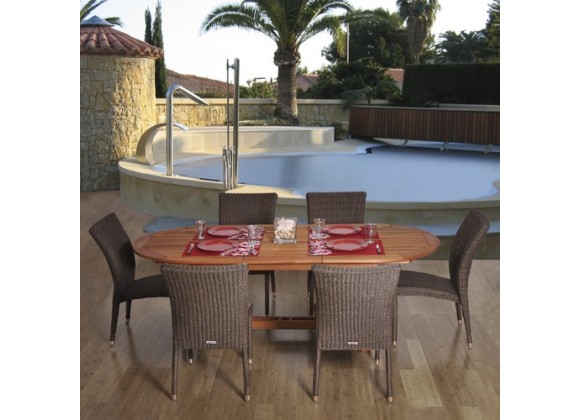 International Home Miami Amazonia Le Mans 7-pc Dining Set