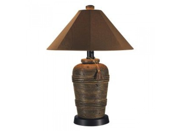 Patio Concepts Canyon 34.5 " Outdoor Table Lamp with Nutmeg Sunbrella Shade