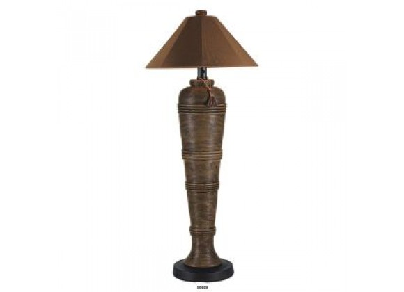 Patio Concepts Canyon 60" Outdoor Floor Lamp with Nutmeg Sunbrella Shade