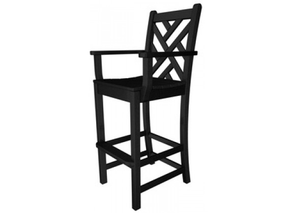 Poly-Wood Chippendale Bar Arm Chair