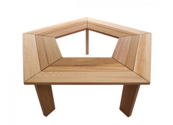 All Things Cedar 5-Sided Tree Bench