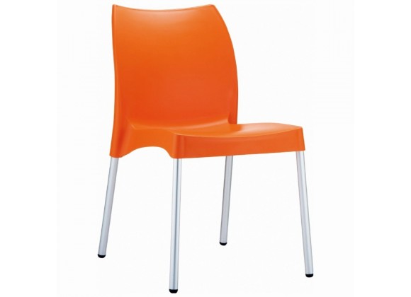 Compamia Vita Resin Outdoor Dining Chair Orange - Set of 2