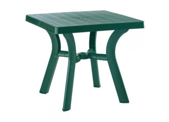 Viva Resin Square Dining Table 31 inch Green