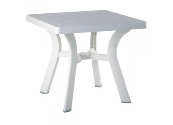 Compamia Viva Resin Square Dining Table 31 inch White