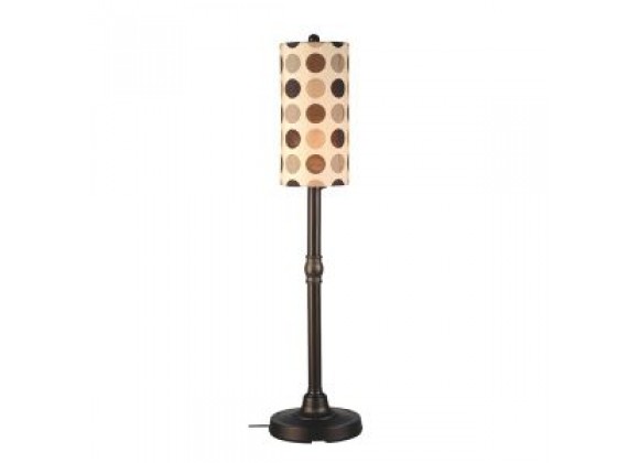 Patio Concepts Coronado 58"/70" Floor Lamp with 2"/3" Bronze Body and Mojito Coffee Bean Sunbrella Shade Fabric