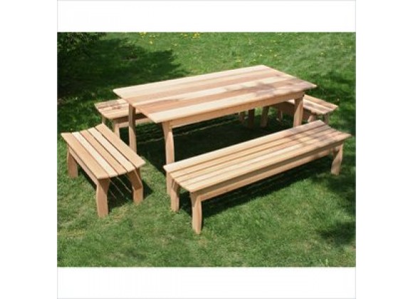 Creekvine Designs 46 x 32 Cedar Family Dining Set