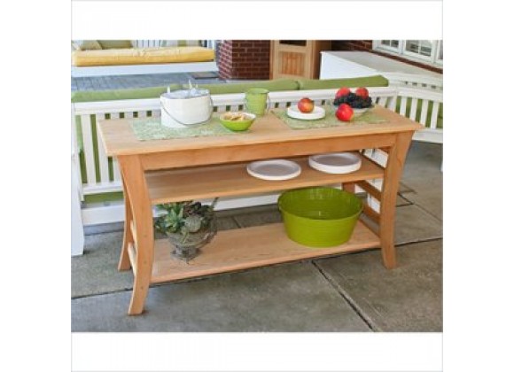 Creekvine Designs 58-Inch Cedar Entertaining Buffet Table