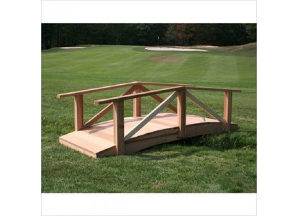Creekvine Designs 8-Ft Cedar Pearl River Garden Bridge