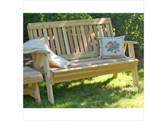 Creekvine Designs 2-Inch Cedar Countryside Garden Bench