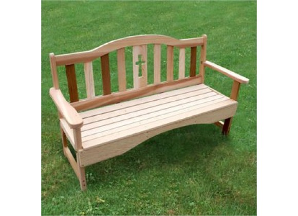 Creekvine Designs Cedar Holy Cross Garden Bench