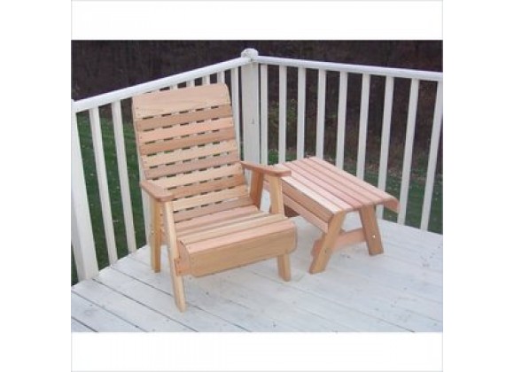 Creekvine Designs Cedar Twin Ponds Chair and Table Set