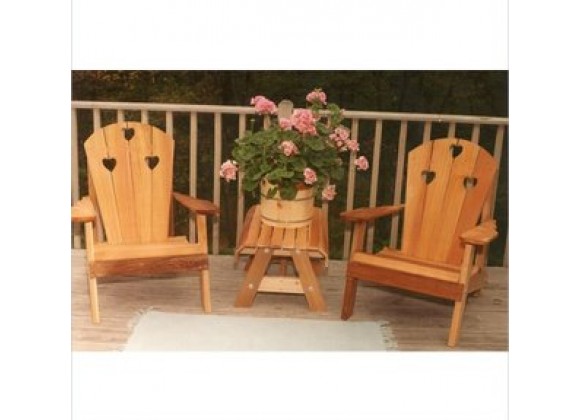 Creekvine Designs Cedar Country Hearts Adirondack Chair Collection