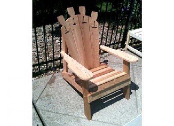 Creekvine Designs Cedar Wine Glass Adirondack Chair