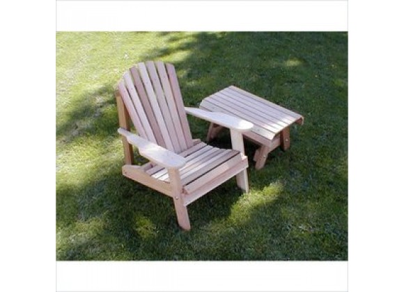 Creekvine Designs Cedar American Forest Adirondack Chair and Table Set