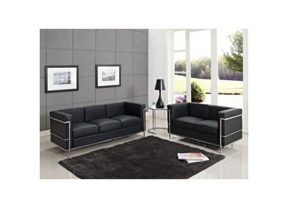 Modway Charles Petite Loveseat Leather