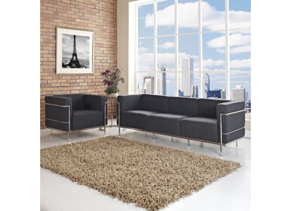Modway charles leather chaise lounge sale