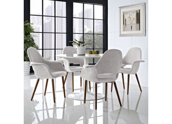 Modway Taupe Dining Armchair Set of 4