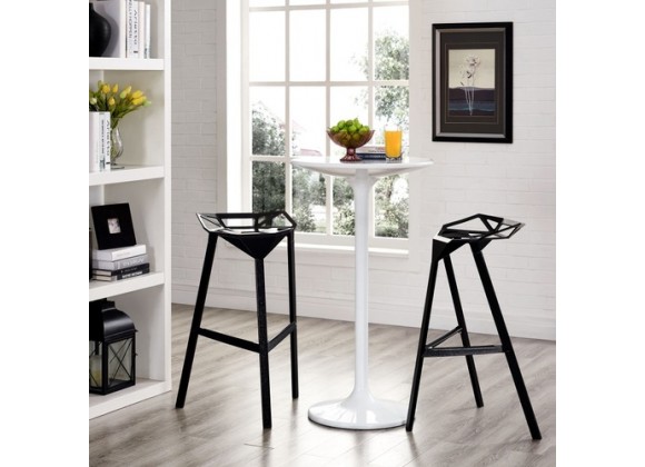 Modway Launch Stacking Bar Stool Set of 2