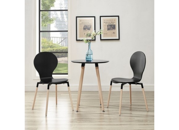Modway Path Dining Chairs and Table Set of 3
