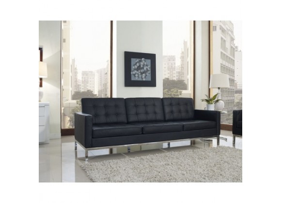 Modway Loft Leather Sofa