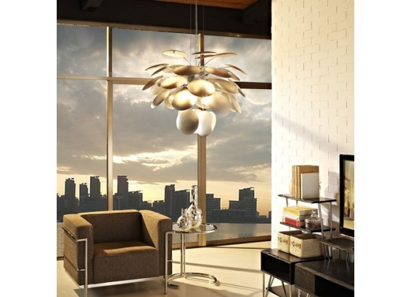 Modway Bloom Pendant Light in Silver
