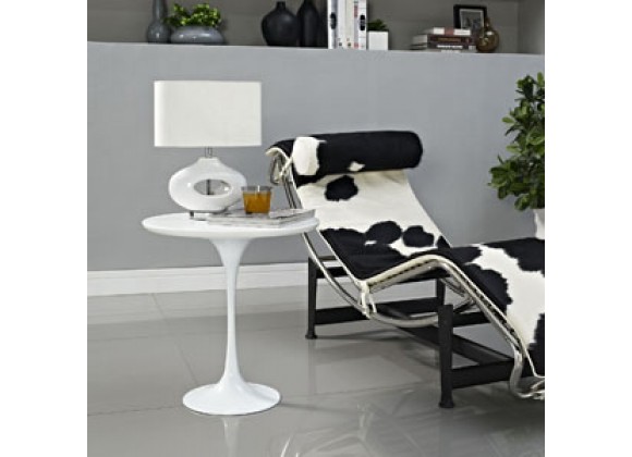 Modway Lippa Side Table in White